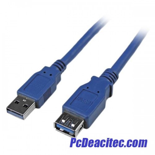 Pro Metal USB 3.0 20AWG Alta Velocidad Cable Alargador a Conector Hembra 1m-3m