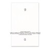 Placa Tapa ciega de 1 gang en ABS