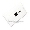 Placa Tapa Decora HDMI 4k + Cat5e + Tapón en ABS