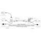 Extensor Balun de Video y Audio con soporte para energía 100 m UTP para CCTV