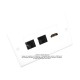 Placa Tapa Decora HDMI 4k + 2 Jack RJ45 Cat5e en ABS