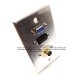 Placa Tapa VGA + HDMI 4k pigtail + S-Video 4 pin en Aluminio