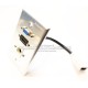 Placa Tapa VGA + HDMI 4k pigtail + Toslink en Aluminio