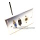 Placa Tapa VGA + HDMI 4k pigtail + BNC en Aluminio