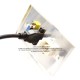 Placa Tapa VGA + HDMI 4k pigtail + Coaxial tipo F en Aluminio