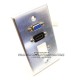 Placa Tapa VGA + HDMI 4k pigtail + Keystone Vacío en Aluminio