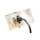 Placa Tapa VGA + HDMI 4k pigtail + Keystone Vacío en Aluminio