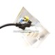 Placa Tapa VGA + HDMI 4k pigtail + Terminal Audio Crimpado en Aluminio
