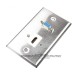 Placa Tapa VGA + HDMI 4k en Acero Inoxidable