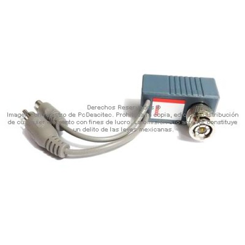 Extensor Balun de Video y Audio con soporte para energía 100 m UTP para CCTV
