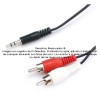 Cable audio plug 3.5 mm estéreo a 2 plug RCA de 7.5 m