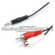Cable audio plug 3.5 mm estéreo a 2 plug RCA de 7.5 m