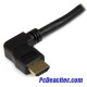 Cable HDMI a codo izquierdo HDMI 4K de 2 m
