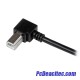 Cable USB de 1m para Impresora Acodado USB A Macho a USB B Macho Derecho Cable USB de 1m para Impresora Acodado USB A Macho a USB B Macho Derecho