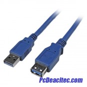 Cable 1.8 m de Extensión USB 3.0 SuperSpeed macho a hembra