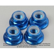 Traxxas Nuts Flanged Alum Blue Anodized 5mm (4) T-Maxx 2.5 TRA4147X